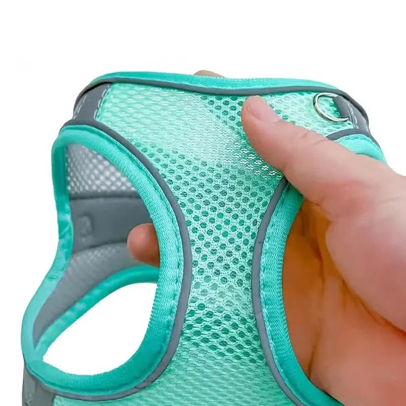 Reflective Dogs Harness with Leash Adjustable Harness Vest Breathable Collars